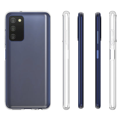 10Pcs/Pack Anti-watermark Case for Samsung Galaxy A03s 4G (166.5 x 75.98 x 9.14mm), Flexible TPU Transparent Anti-Scratch Phone Cover