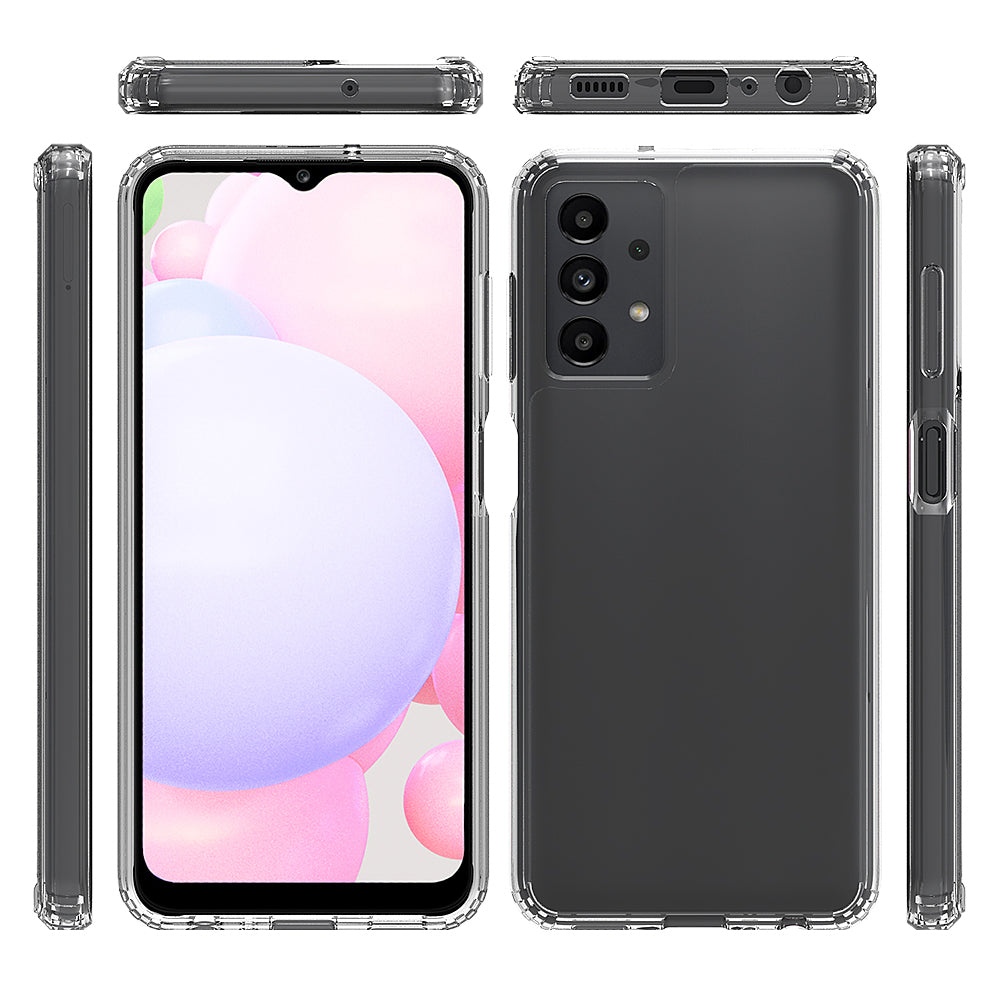 For Samsung Galaxy A13 4G Anti-scratch Precise Cutout Clear Hard Acrylic + Soft TPU Mobile Phone Case Shell