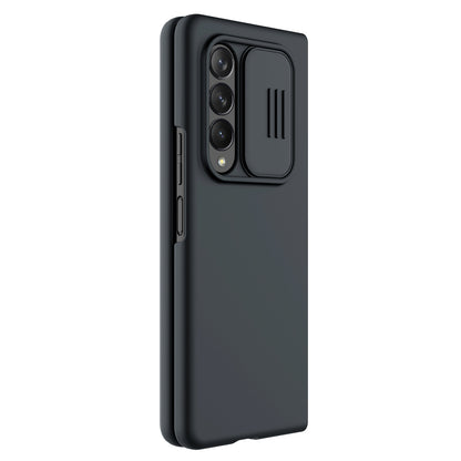 NILLKIN for Samsung Galaxy Z Fold3 5G Dual Layer Hybrid Hard PC Soft Silicone Shockproof Protective Case with Slide Camera Lens Cover