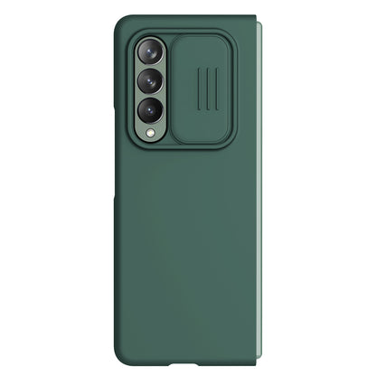 NILLKIN for Samsung Galaxy Z Fold3 5G Dual Layer Hybrid Hard PC Soft Silicone Shockproof Protective Case with Slide Camera Lens Cover