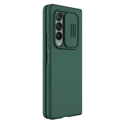 NILLKIN for Samsung Galaxy Z Fold3 5G Dual Layer Hybrid Hard PC Soft Silicone Shockproof Protective Case with Slide Camera Lens Cover
