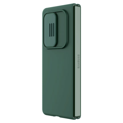 NILLKIN for Samsung Galaxy Z Fold3 5G Dual Layer Hybrid Hard PC Soft Silicone Shockproof Protective Case with Slide Camera Lens Cover