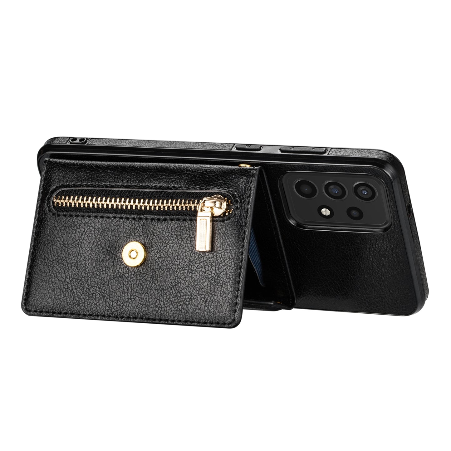 N.BEKUS Phone Case for Samsung Galaxy A52 4G/5G / A52s 5G, PU Leather + TPU Card Slots Holder Kickstand Cover with Strap