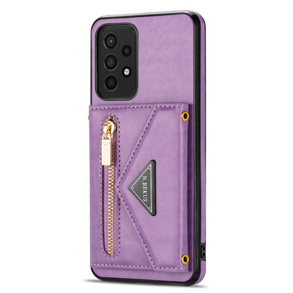 N.BEKUS Phone Case for Samsung Galaxy A52 4G/5G / A52s 5G, PU Leather + TPU Card Slots Holder Kickstand Cover with Strap