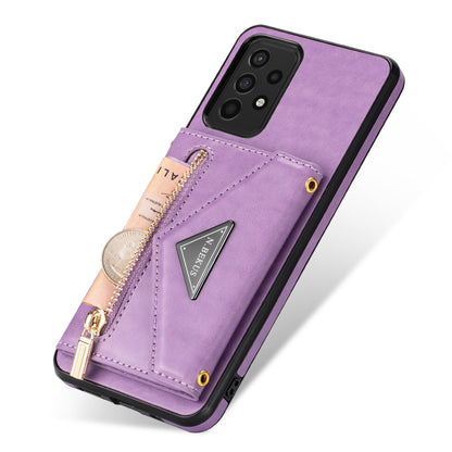 N.BEKUS Phone Case for Samsung Galaxy A52 4G/5G / A52s 5G, PU Leather + TPU Card Slots Holder Kickstand Cover with Strap
