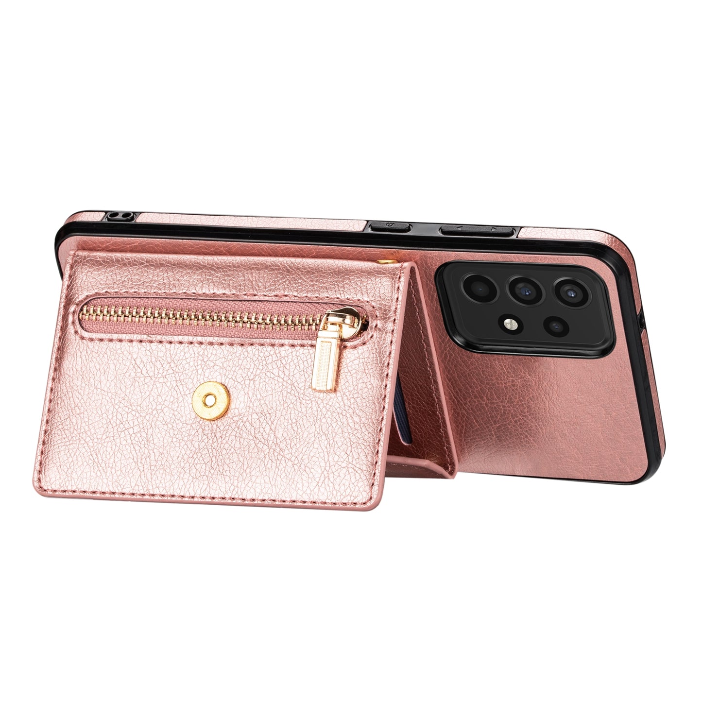 N.BEKUS Phone Case for Samsung Galaxy A52 4G/5G / A52s 5G, PU Leather + TPU Card Slots Holder Kickstand Cover with Strap