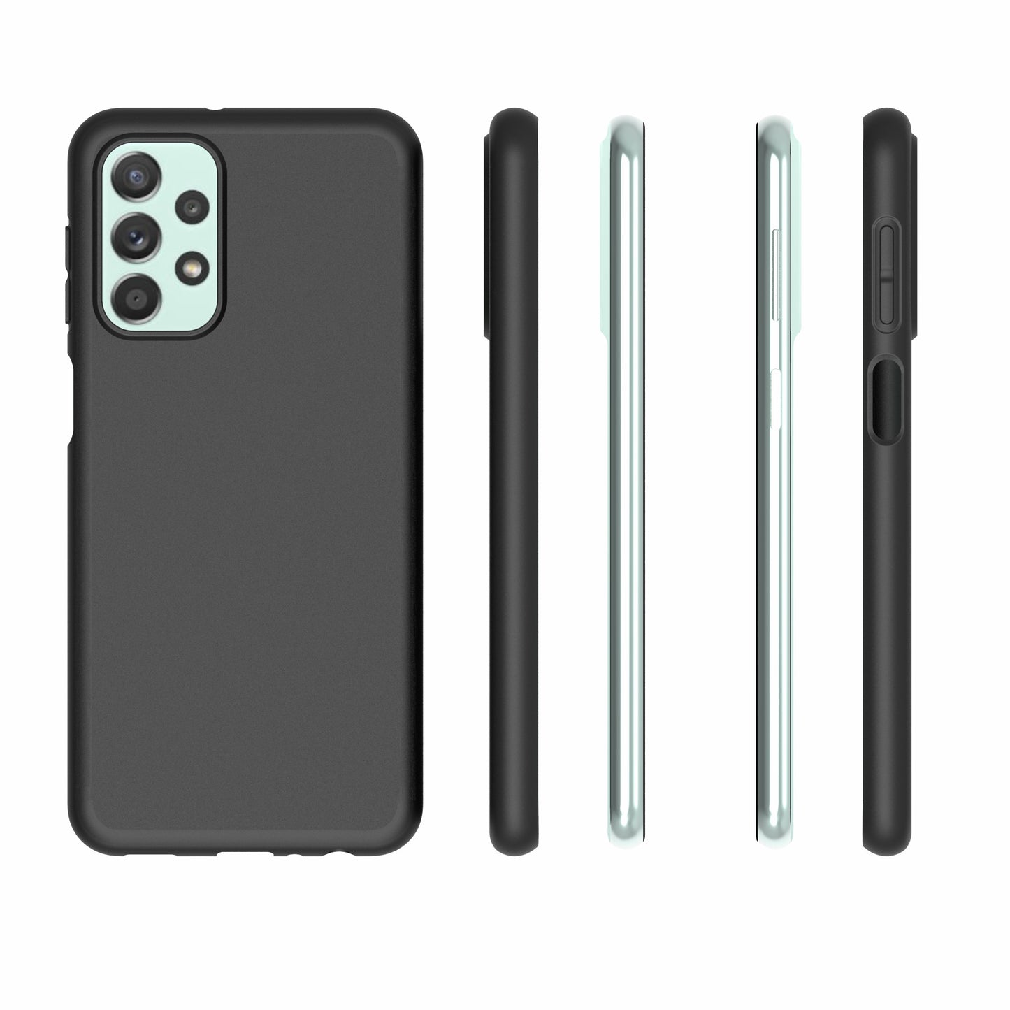 10Pcs/Pack Back Case for Samsung Galaxy A23, Smooth Double-sided Matte Matte Soft Flexible TPU Anti-Fingerprint Cover