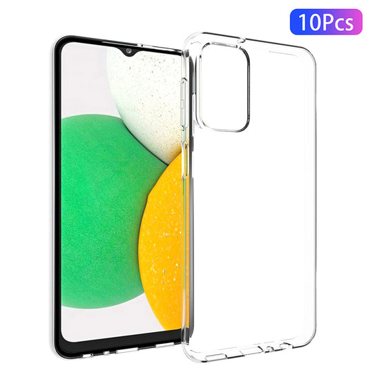 10Pcs/Pack Clear Anti-watermark Case for Samsung Galaxy A23, Soft TPU Light Precise Cutout Back Cover Protector