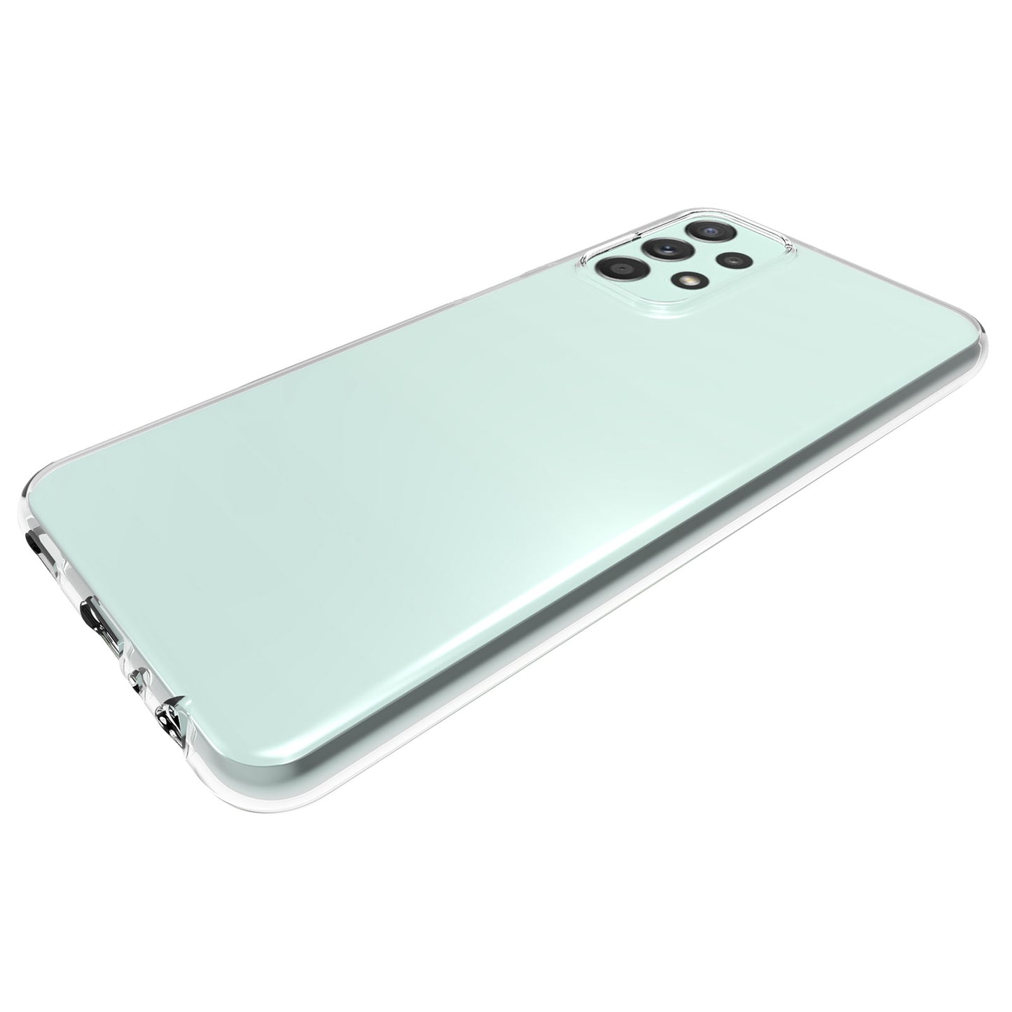 10Pcs/Pack Clear Anti-watermark Case for Samsung Galaxy A23, Soft TPU Light Precise Cutout Back Cover Protector
