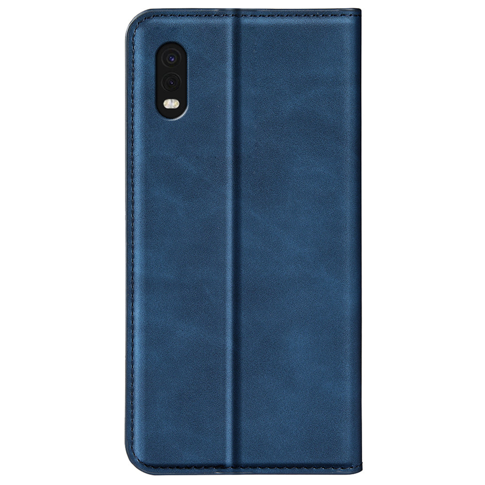 For Samsung Galaxy Xcover Pro PU Leather Attached TPU Inner Case Stand Function Magnetic Auto-absorbed Skin Touch Flip Wallet Phone Cover