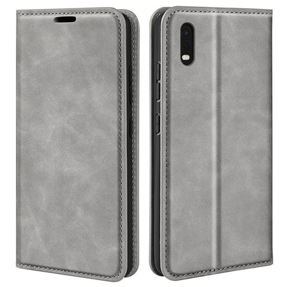 For Samsung Galaxy Xcover Pro PU Leather Attached TPU Inner Case Stand Function Magnetic Auto-absorbed Skin Touch Flip Wallet Phone Cover