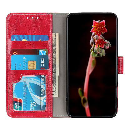 Retro Style Crazy Horse Texture Leather Case for Samsung Galaxy A23 4G (165.4 x 76.9 x 8.4mm)/(165.4 x 76.9 x 8.4mm), Folio Flip Wallet Stand Design Phone Case Cover Accessory