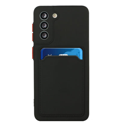 Card Slot Case for Samsung Galaxy S22 5G, Slim Fit Protective Soft TPU Shockproof Back Cover