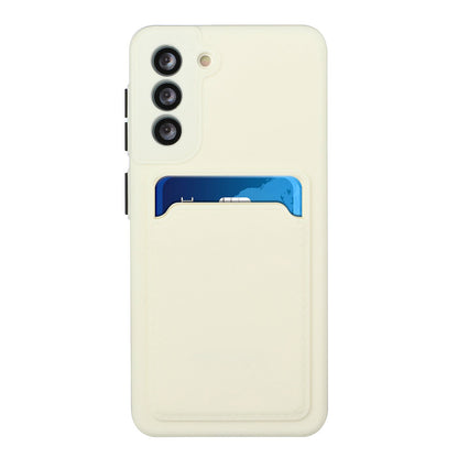 Card Slot Case for Samsung Galaxy S22 5G, Slim Fit Protective Soft TPU Shockproof Back Cover