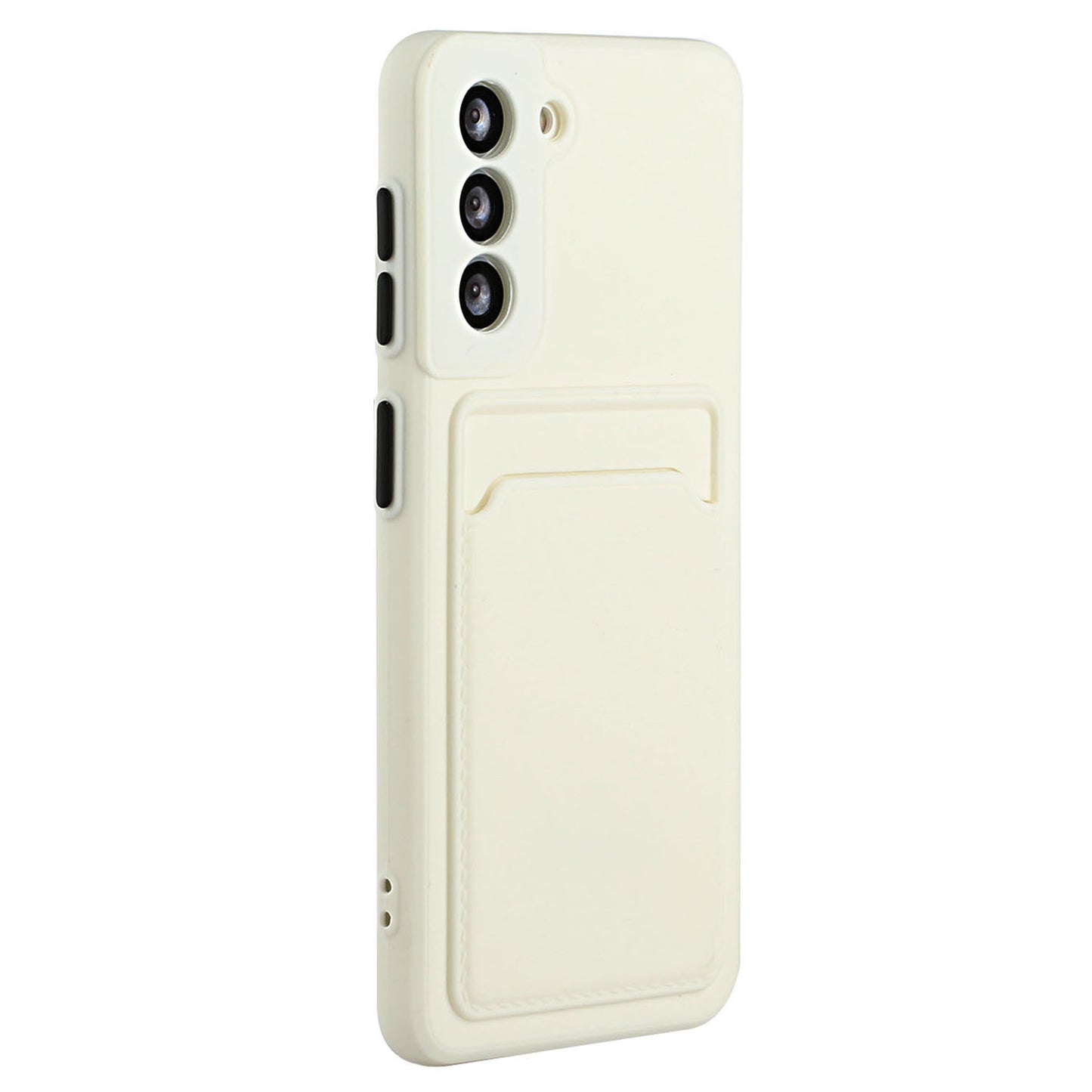 Card Slot Case for Samsung Galaxy S22 5G, Slim Fit Protective Soft TPU Shockproof Back Cover