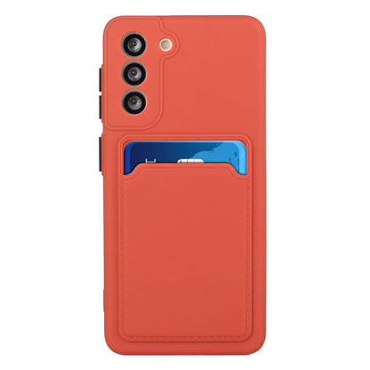 Card Slot Case for Samsung Galaxy S22 5G, Slim Fit Protective Soft TPU Shockproof Back Cover
