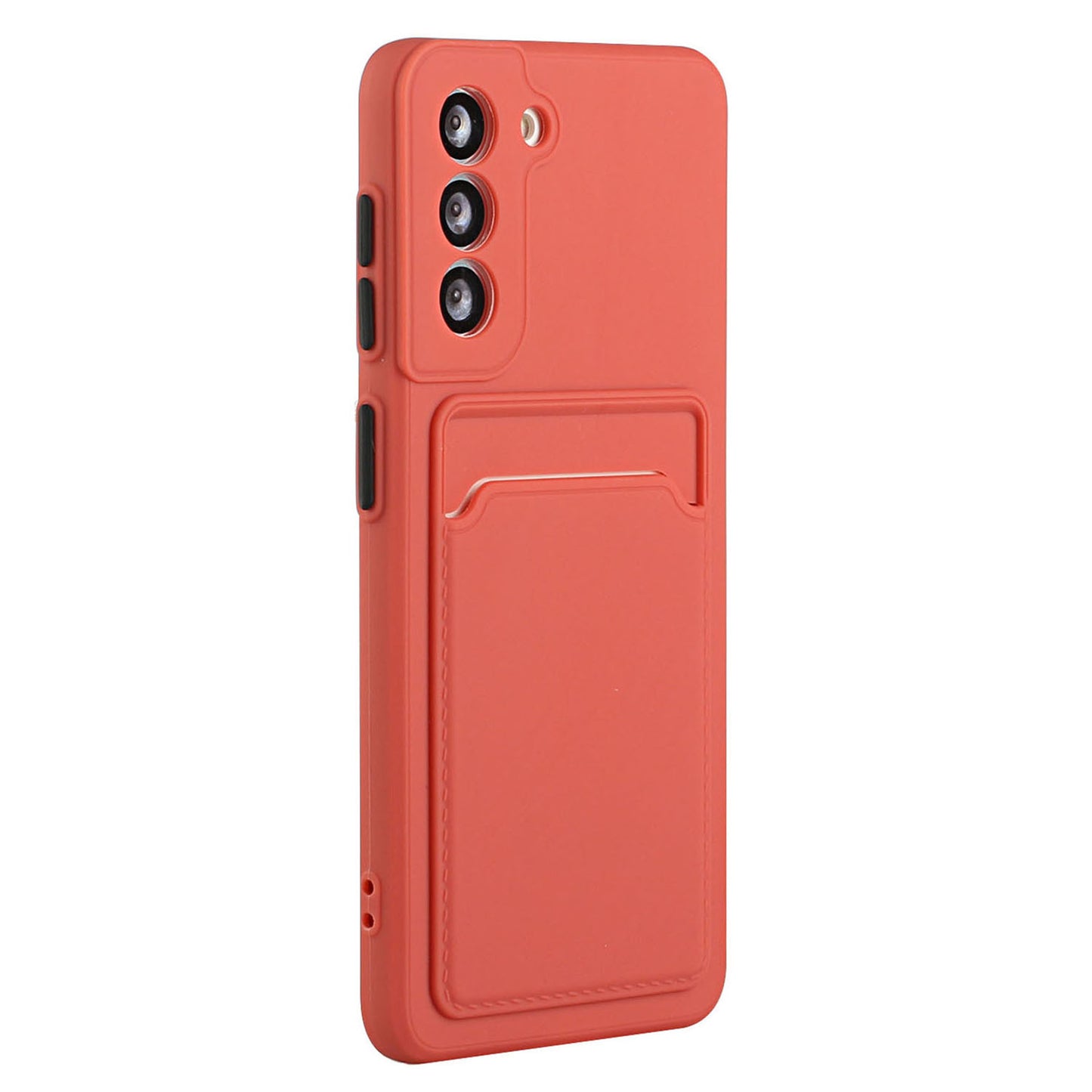 Card Slot Case for Samsung Galaxy S22 5G, Slim Fit Protective Soft TPU Shockproof Back Cover