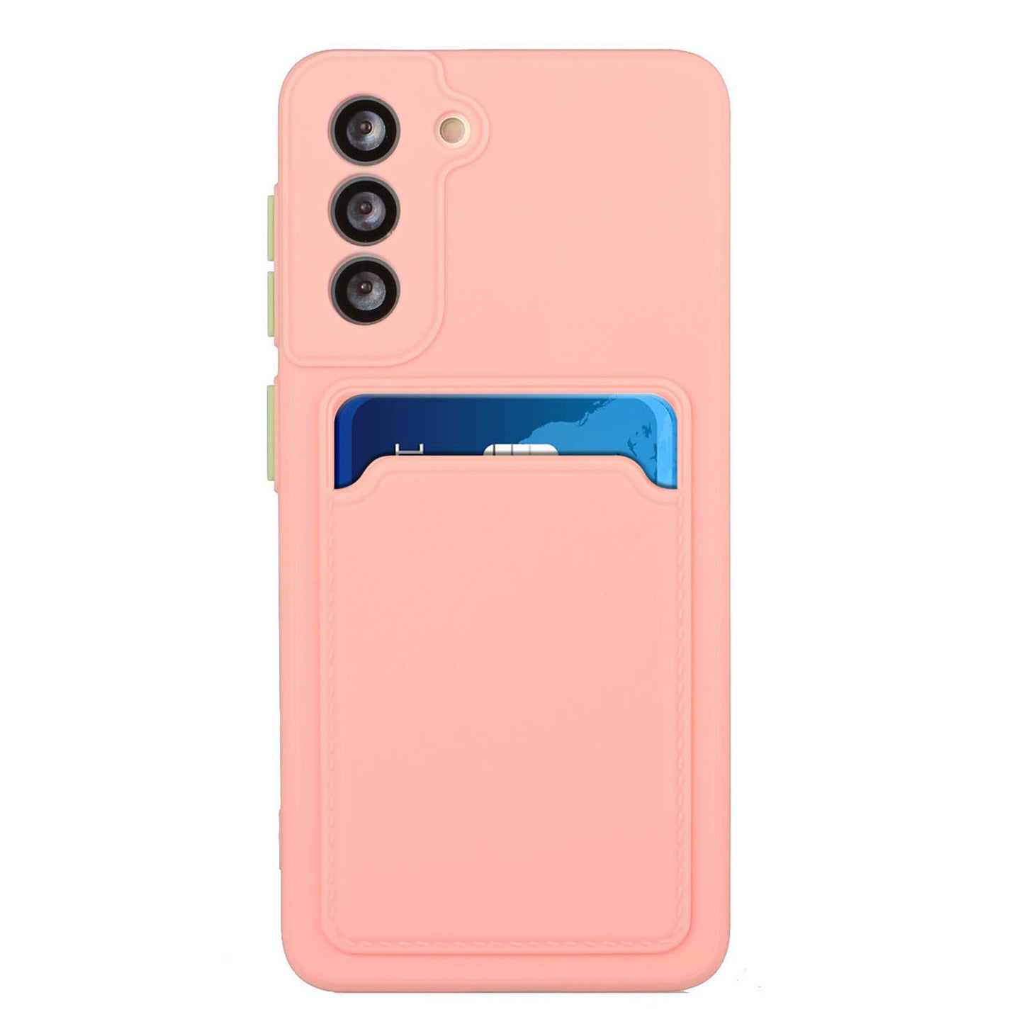 Card Slot Case for Samsung Galaxy S22 5G, Slim Fit Protective Soft TPU Shockproof Back Cover