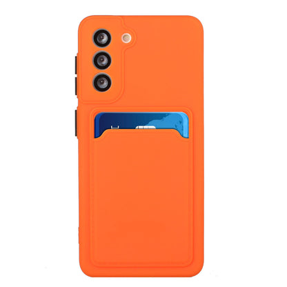 Card Slot Case for Samsung Galaxy S22 5G, Slim Fit Protective Soft TPU Shockproof Back Cover