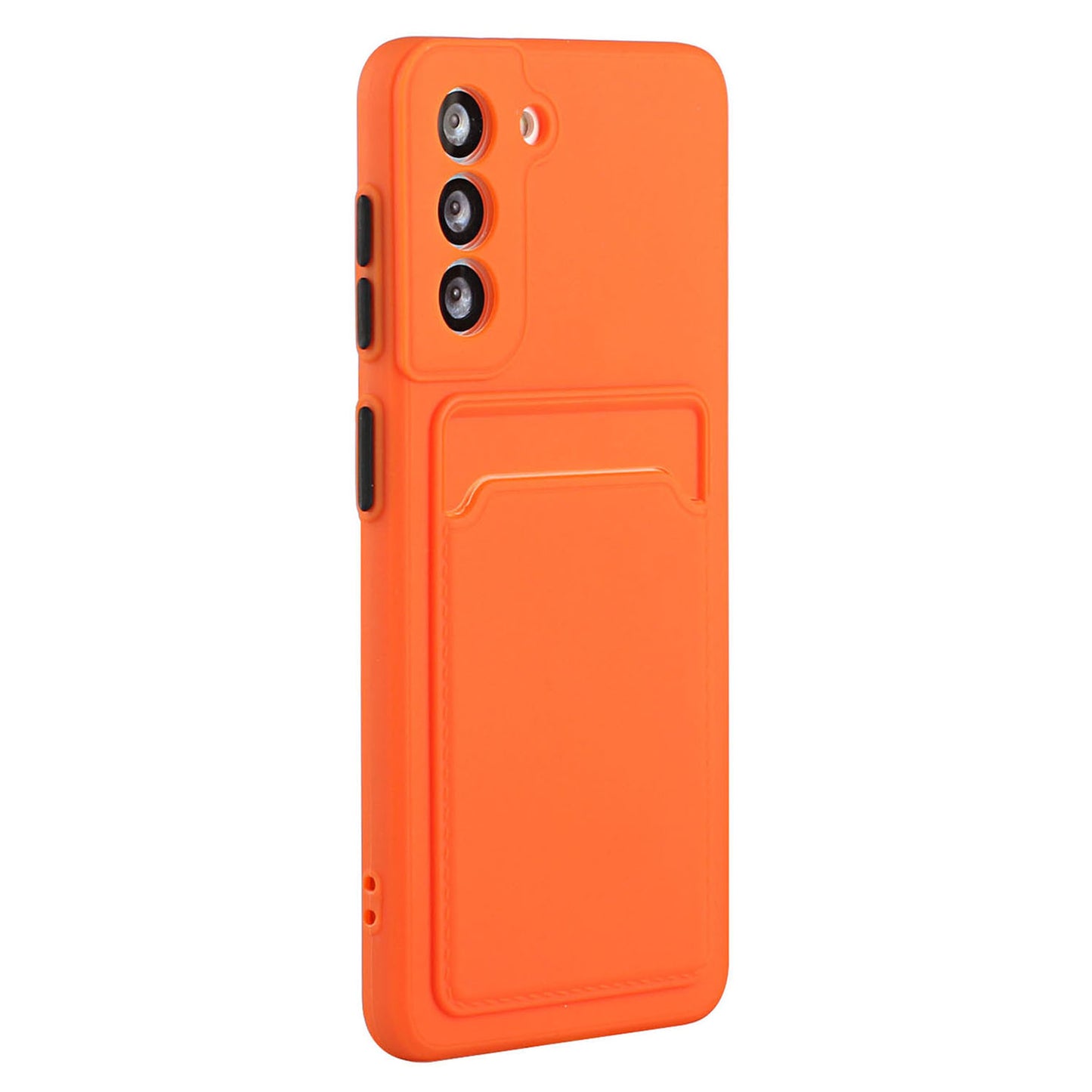 Card Slot Case for Samsung Galaxy S22 5G, Slim Fit Protective Soft TPU Shockproof Back Cover