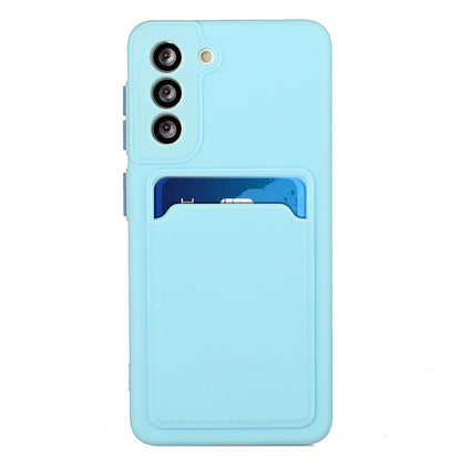 Card Slot Case for Samsung Galaxy S22 5G, Slim Fit Protective Soft TPU Shockproof Back Cover