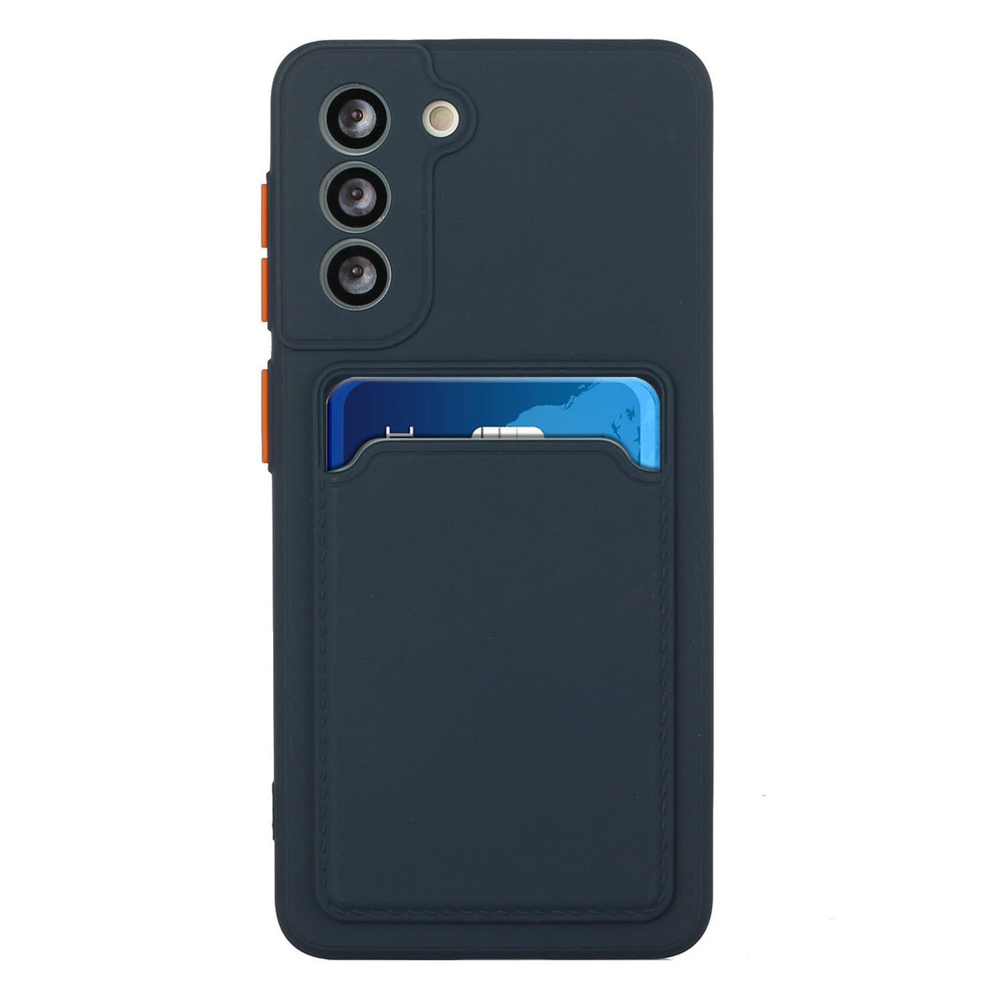 Card Slot Case for Samsung Galaxy S22 5G, Slim Fit Protective Soft TPU Shockproof Back Cover