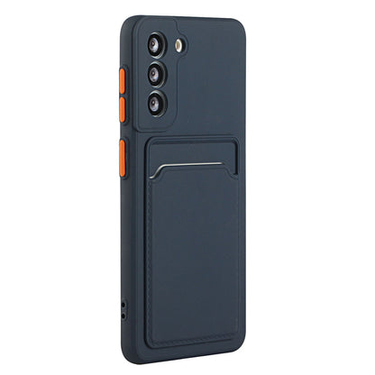 Card Slot Case for Samsung Galaxy S22 5G, Slim Fit Protective Soft TPU Shockproof Back Cover