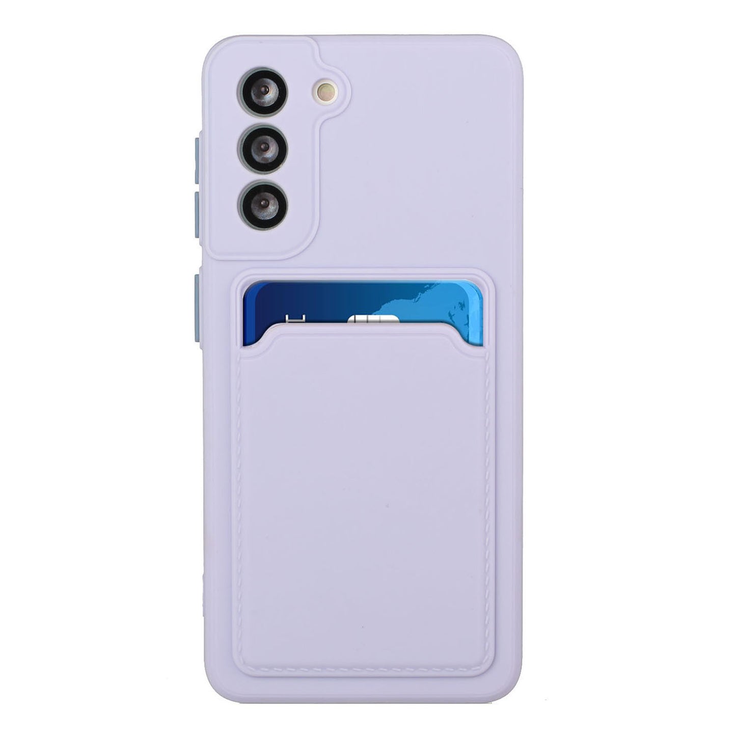 Card Slot Case for Samsung Galaxy S22 5G, Slim Fit Protective Soft TPU Shockproof Back Cover