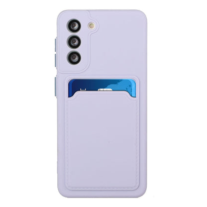 Card Slot Case for Samsung Galaxy S22 5G, Slim Fit Protective Soft TPU Shockproof Back Cover