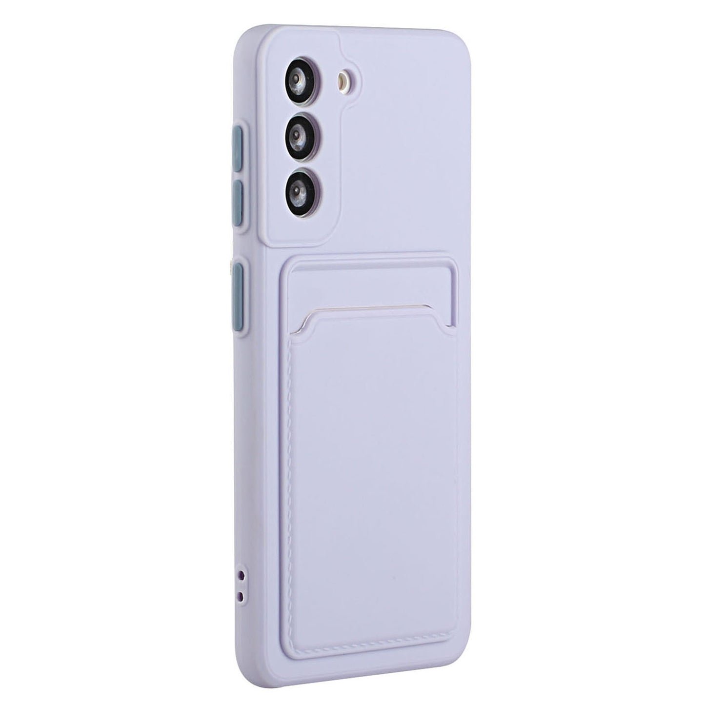 Card Slot Case for Samsung Galaxy S22 5G, Slim Fit Protective Soft TPU Shockproof Back Cover