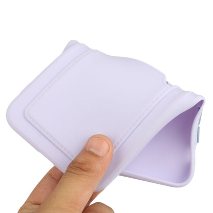 For Samsung Galaxy A53 5G Card Holder Slot Soft TPU Shockproof Anti-Scratch Case Case with Camera Lens Protection