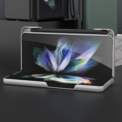 GKK for Samsung Galaxy Z Fold3 5G Hard PC Ultra-slim Case Large Cutouts Shell with Pen Slot