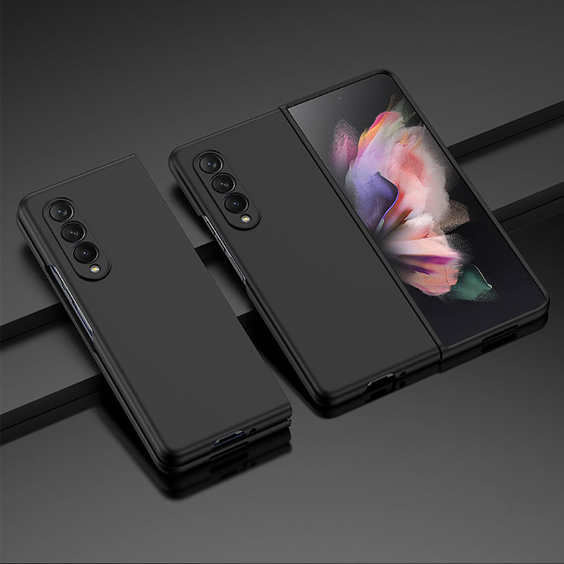 For Samsung Galaxy Z Fold3 5G Rubberized Finish Hard PC Folding Phone Case Precise Cutout Protective Cover
