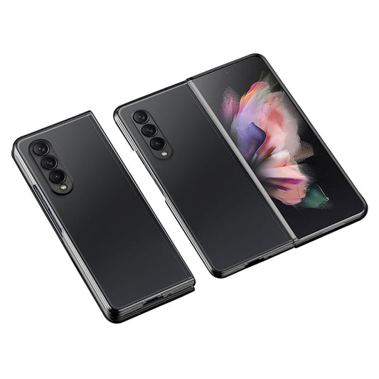 For Samsung Galaxy Z Fold3 5G Rubberized Finish Hard PC Folding Phone Case Precise Cutout Protective Cover