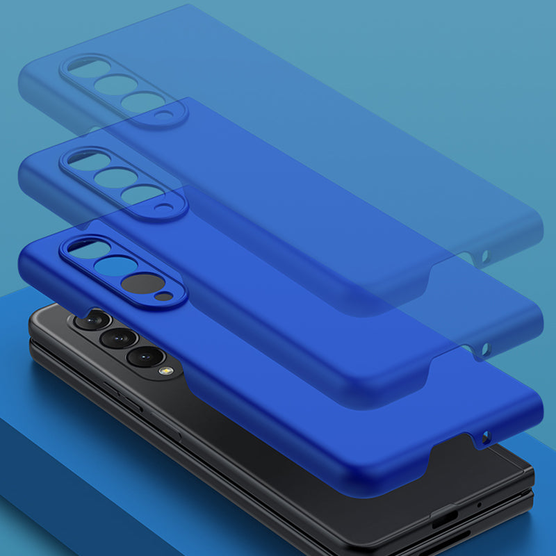 For Samsung Galaxy Z Fold3 5G Rubberized Finish Hard PC Folding Phone Case Precise Cutout Protective Cover