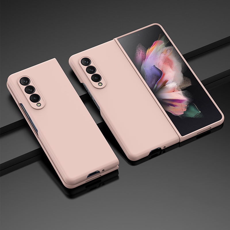 For Samsung Galaxy Z Fold3 5G Rubberized Finish Hard PC Folding Phone Case Precise Cutout Protective Cover