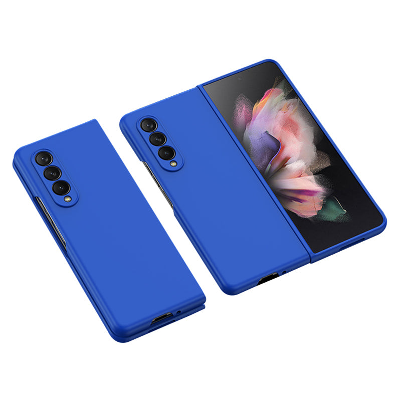 For Samsung Galaxy Z Fold3 5G Rubberized Finish Hard PC Folding Phone Case Precise Cutout Protective Cover