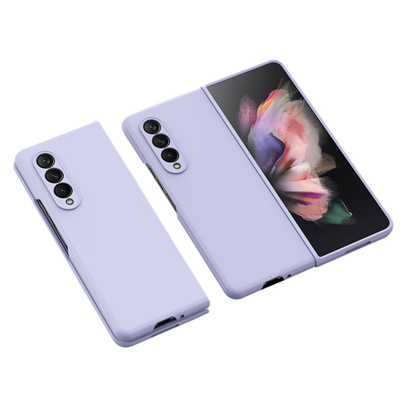 For Samsung Galaxy Z Fold3 5G Rubberized Finish Hard PC Folding Phone Case Precise Cutout Protective Cover