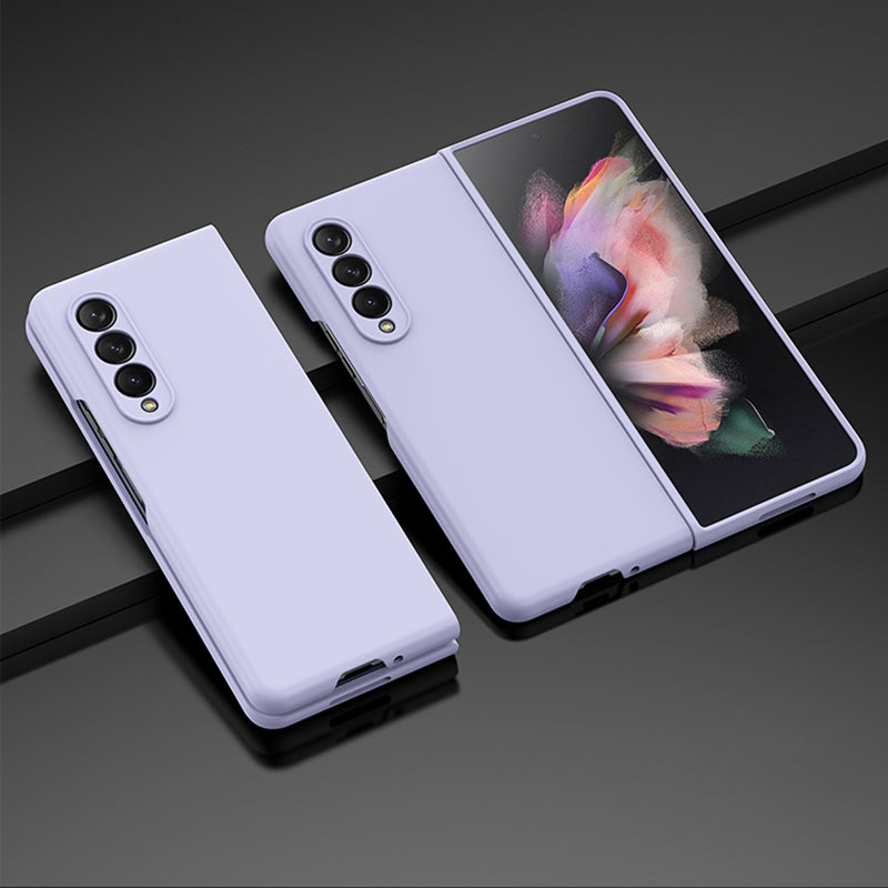 For Samsung Galaxy Z Fold3 5G Rubberized Finish Hard PC Folding Phone Case Precise Cutout Protective Cover