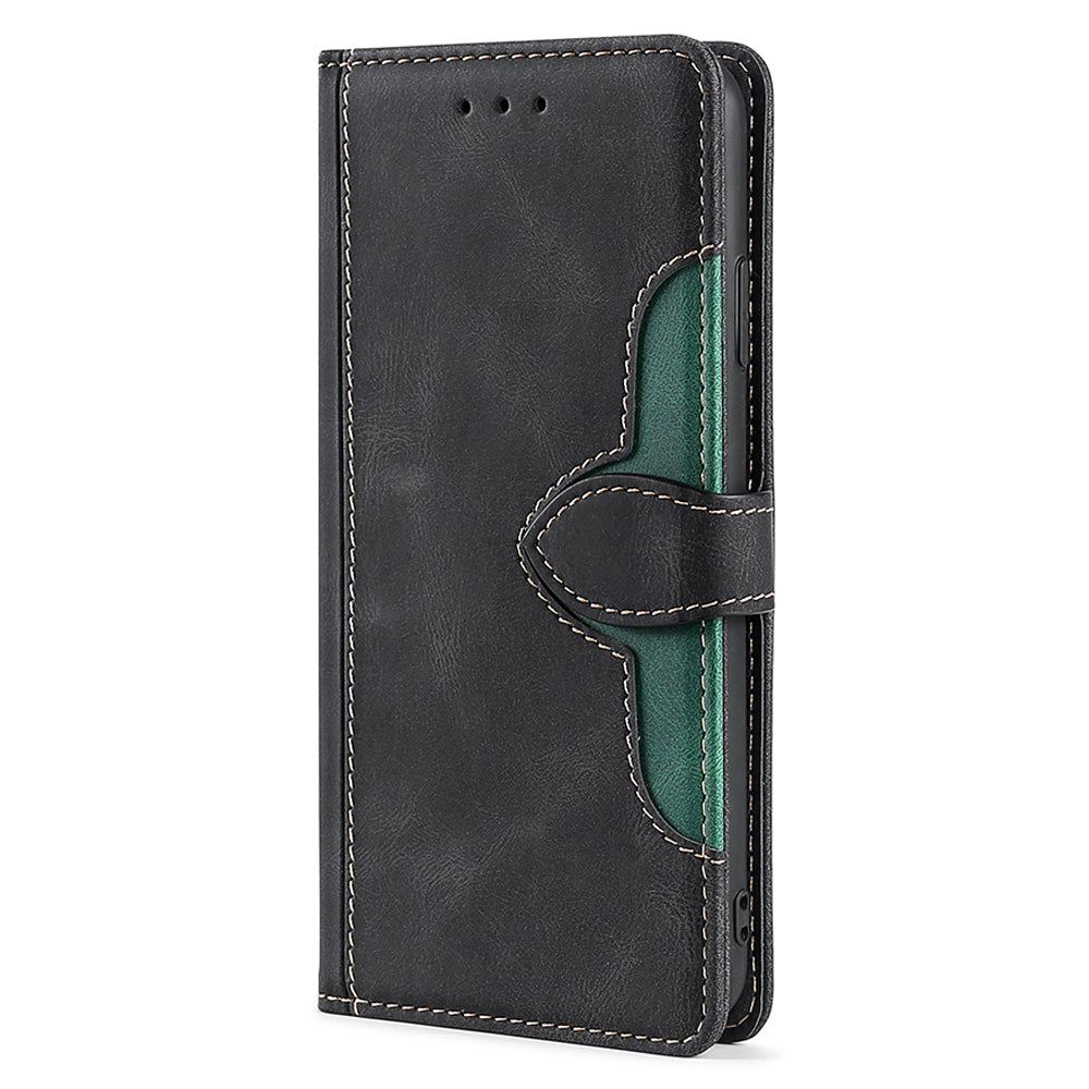 For Samsung Galaxy A13 4G Foldable Stand Straw Hat Pattern PU Leather Case Wallet Anti-scratch Mobile Phone Cover