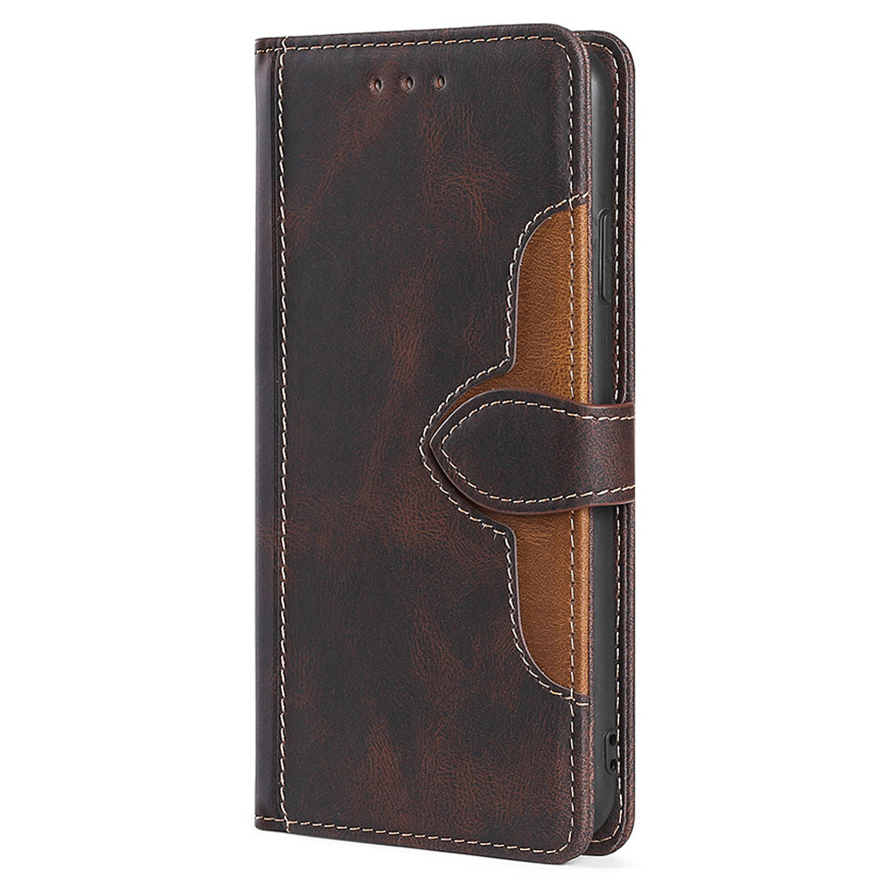 For Samsung Galaxy A13 4G Foldable Stand Straw Hat Pattern PU Leather Case Wallet Anti-scratch Mobile Phone Cover