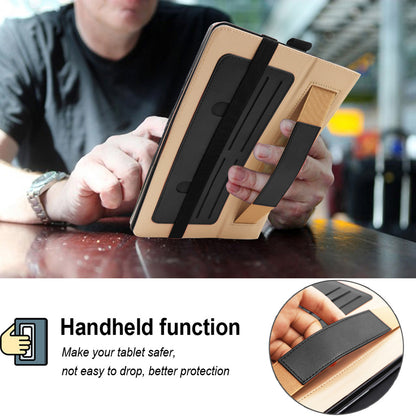 For Samsung Galaxy Tab S8 Ultra Business Style PU Leather Tablet Case Stand Card Holder Protective Cover with Auto Wake/Sleep