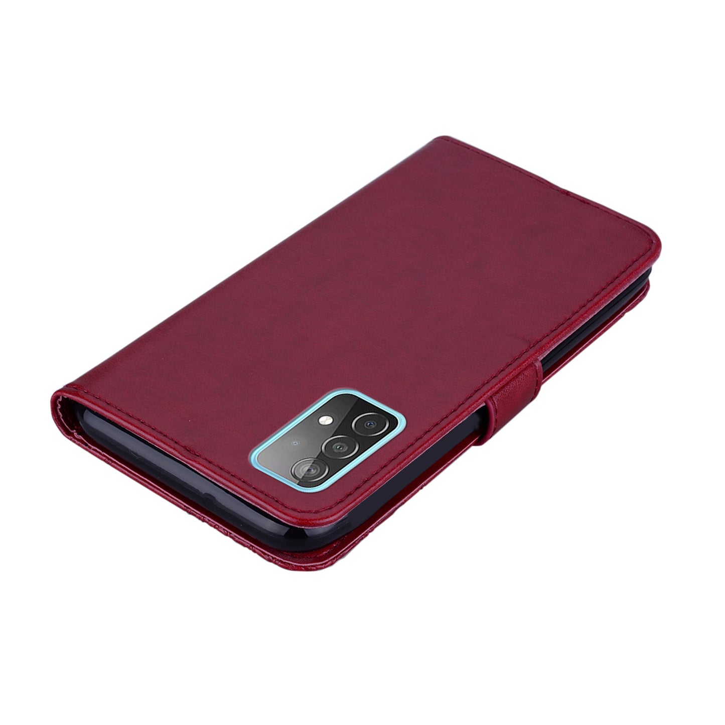 Rhinestone Decor Glitter Case for Samsung Galaxy A23 4G (165.4 x 76.9 x 8.4mm), Owl Flower Pattern Imprinted PU Leather Wallet Folio Phone Cover with Stand Function