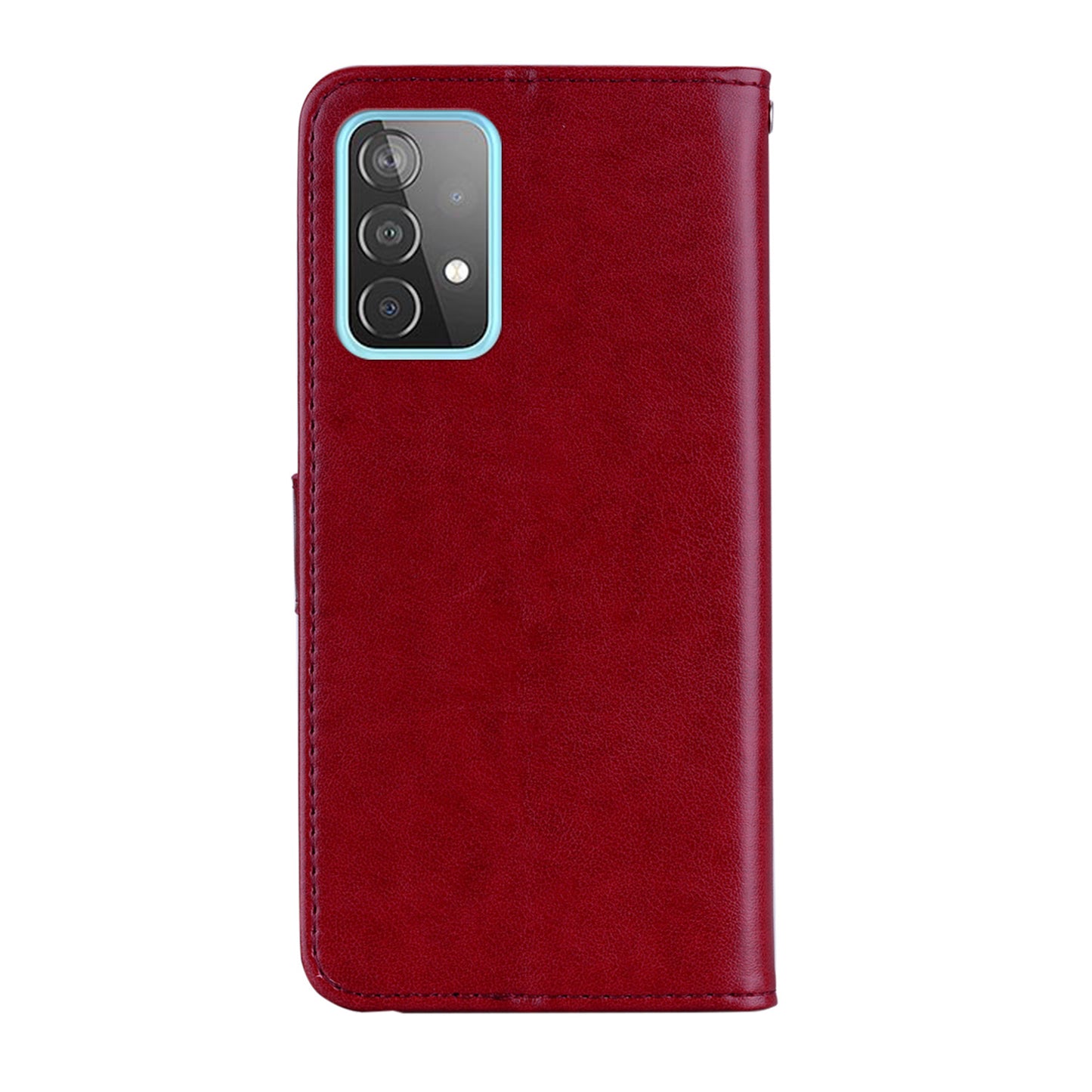 Rhinestone Decor Glitter Case for Samsung Galaxy A23 4G (165.4 x 76.9 x 8.4mm), Owl Flower Pattern Imprinted PU Leather Wallet Folio Phone Cover with Stand Function