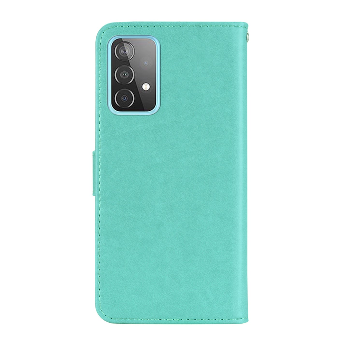 Rhinestone Decor Glitter Case for Samsung Galaxy A23 4G (165.4 x 76.9 x 8.4mm), Owl Flower Pattern Imprinted PU Leather Wallet Folio Phone Cover with Stand Function