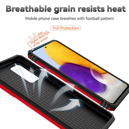 For Samsung Galaxy A52 4G/5G/A52s 5G Slide Camera Protector PC + TPU Phone Case Ring Kickstand Protective Cover