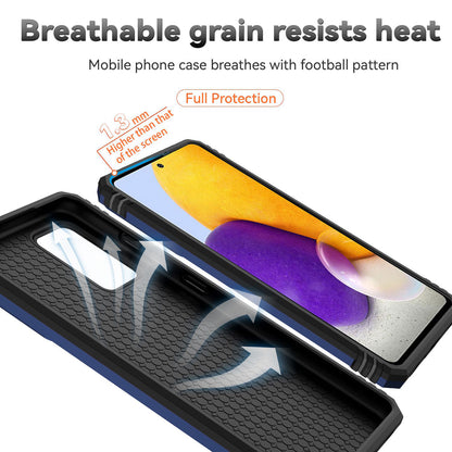 For Samsung Galaxy A52 4G/5G/A52s 5G Slide Camera Protector PC + TPU Phone Case Ring Kickstand Protective Cover