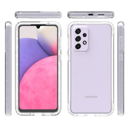 3-in-1 PC+TPU Hybrid Phone Case for Samsung Galaxy A33 5G, Gradient Full Protection Anti-fall Phone Cover with PET Screen Protector