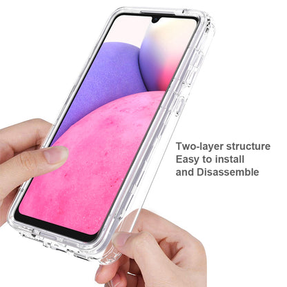 3-in-1 PC+TPU Hybrid Phone Case for Samsung Galaxy A33 5G, Gradient Full Protection Anti-fall Phone Cover with PET Screen Protector