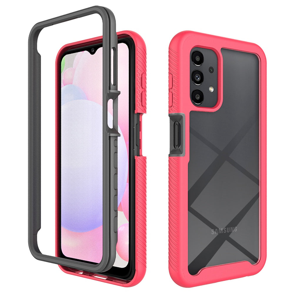 For Samsung Galaxy A13 4G Clear Case Anti-Yellow Shock Absorption Acrylic + TPU + PC Protective Phone Cover